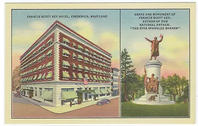 Frederick Maryland Francis Scott Key Hotel & Grave & Monument Francis Scott Key • $2.50