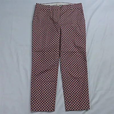 J.CREW 4 Multi Color Print Cafe Capri Slim Cropped Dress Pants • $19.59