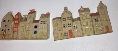 £10 • Buy Art Houses ? Flat Pottery Really Unusual