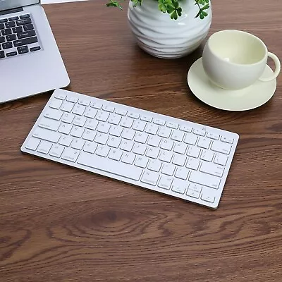 New Slim Wireless Bluetooth Keyboard For Imac Ipad Android Phone Tablet Pc Uk • £11.99