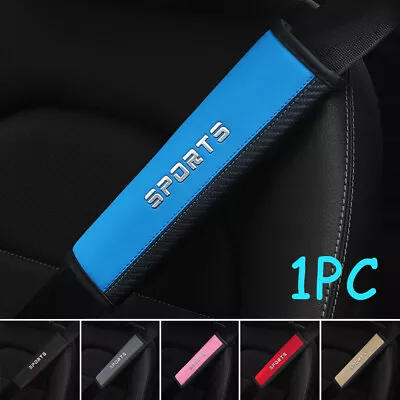 1Pc Sports Car Seat Belt Strap Pad Cover Shoulder Comfort Cushion Accessories • $8.69