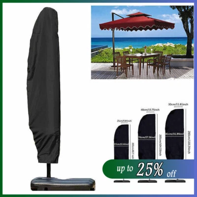 £7.59 • Buy Heavy Duty Parasol Banana Umbrella Cover Cantilever Outdoor Patio Shield Oxford