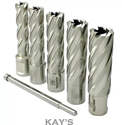 £90.70 • Buy Mag Drill Long Cutters 6 Pce Set In Case Rotabroach Jancy Magnetic Drilling Jcl 