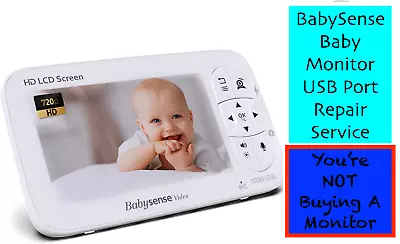 Babysense V65 Baby Monitor Parent Unit USB Charging Port Repair Service • £23