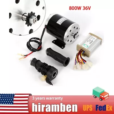 Electric Scooter Motor Kit W/control Box And Throttle Fit Go-Kart EBike 800W 36V • $99