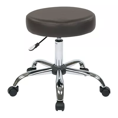 Pneumatic Backless Drafting Chair With Dillon Gray Vinyl Seat • $125.99