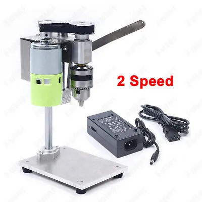 2Speed Drill Press Bench Jewelry Soft Metal Drilling Machine High Precision New • $51.30