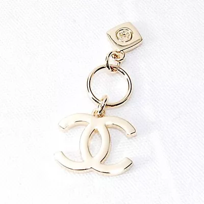 CC Logo Gold Charm Chanel Holiday 2023 Christmas Limited Edition Novelty Stock • £36.63