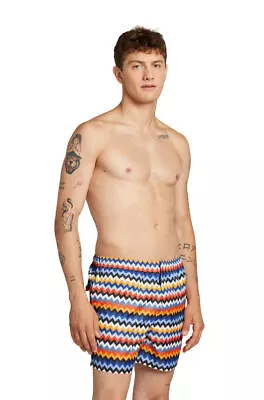 Missoni Mare Men's Swim Trunks In Multicolor Geometric Pattern-Size XL • $164.99