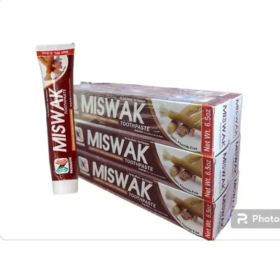 MISWAK TOOTHPASTE 5 In 1 Formula/100% Fluoride Free/Lot Of 6 /vegetable BASE • $24.70