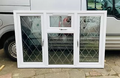 UPVC DOUBLE GLAZED WINDOW -LEAD LINED- 2 YEARS OLD Size H 115 X W 176cm (LJ141) • £195