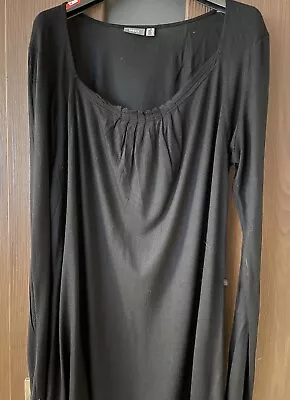 MEXX Ladies Black Long Cami Dress/Top Size XL • £6.99