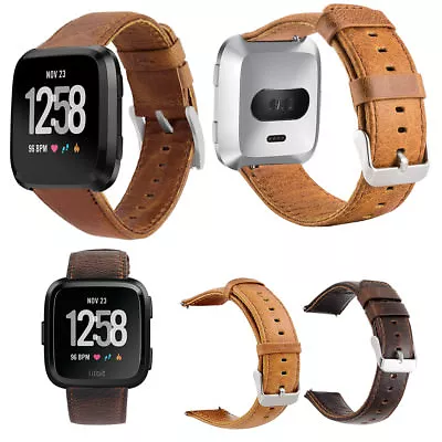 For Fitbit Versa Lite Special Edition Watch Band Leather Wrist Bands Strap • $17.08