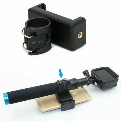 Handheld Selfie Stick+Tripod Mount+Phone Clip For GoPro Hero 7 6 5 4 Series • $32.16