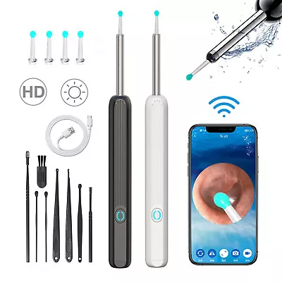 UK Ear Wax Removal Visual Endoscope Otoscope HD Camera Wireless Ear Cleaner Tool • £8.59