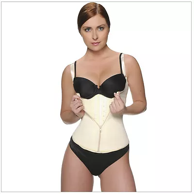 Vedette Shapewear Strapped Latex Waist Cincher Zipper Corset Felice 400 Size 34 • $49.99