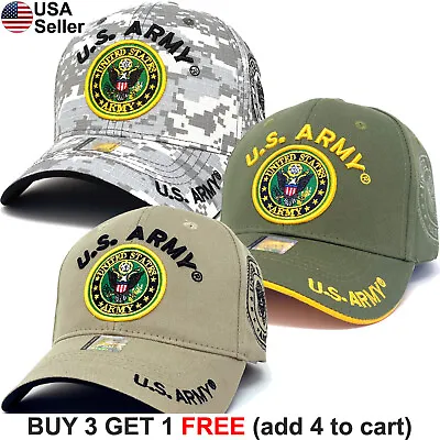 US Army Logo Veteran Cap USA Hat U.S. Military Retired Armed Forces Vet Patriot • $14.13