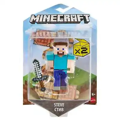 Minecraft Craft-A-Block Assortment Figures  Steve 3.25-inch Scale • $12.99