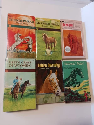 $19.99 • Buy Vintage Paperback Book Lot Thunderhead Flicka Horse Western Pony
