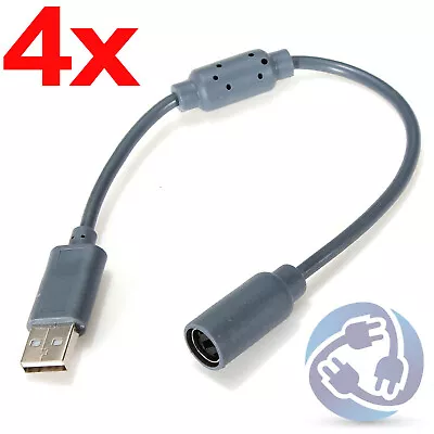 4X USB Breakaway Cable For Wired Xbox 360 PC Controller Guitar Hero Rock Band • $10.79