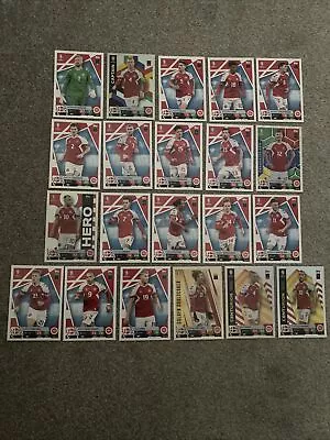 TOPPS UEFA EURO 2024 Match Attax -- Team Denmark --All X21 Cards With 3 Specials • £7.95