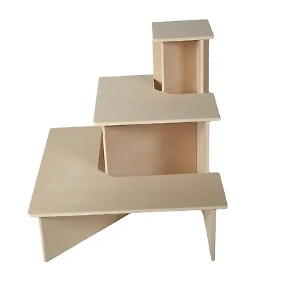 3 TIER DISPLAY STORAGE-POS TABLE DISPLAY UNIT STAND FOR RETAIL COUNTER - NO Glue • £16.95