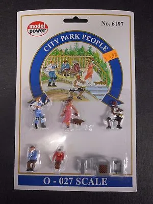 Model Power O Scale City Park People Pack (5 Figures 1 Chess Table) - MP6197 • $14.99