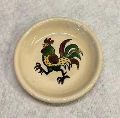 Metlox Poppytrail Rooster Butter Pat Folkart ~ Farmhouse. • $5.50