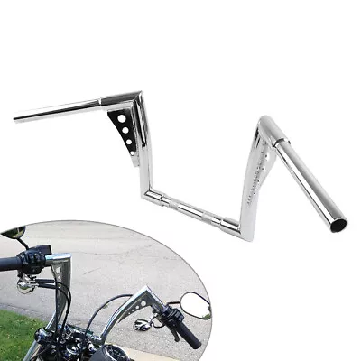 Motorcycle 10 Rise Ape Hanger Handlebar For Harley Sportster Softail Dyna Chrome • $160