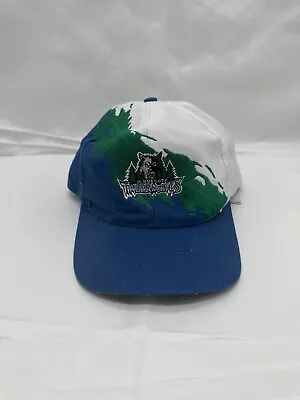 Rare Vintage Minnesota Wild Logo 7 Splash Logo NHL Snapback Hat • $275