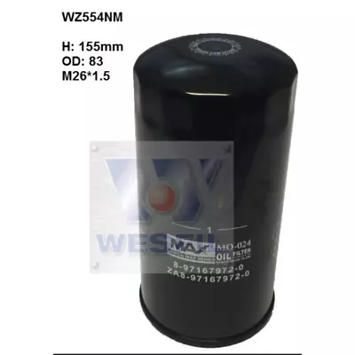WZ554NM - WESFIL OIL FILTER Z554/Z600 Fits HOLDEN • $19.53