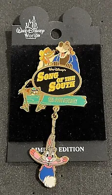 $149.99 • Buy Disney Splash Mountain Song Of The South 55th Brer Rabbit Fox Dangle Pin LE 5000