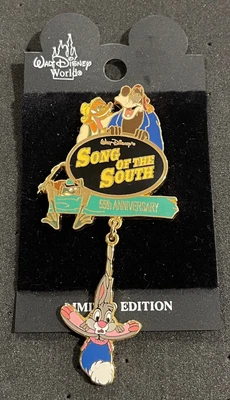 $149.99 • Buy Disney Splash Mountain Song Of The South 55th Brer Rabbit Fox Dangle Pin LE 5000