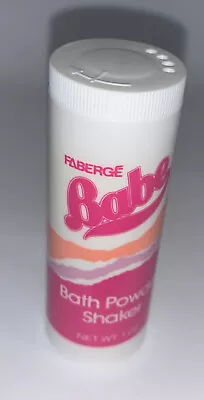 2x VINTAGE  Women Babe Bath Powder Shaker 1 Oz. By Faberge • $29.71