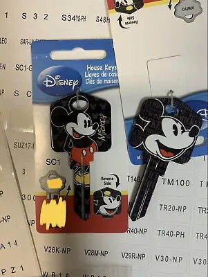 $7.49 • Buy Mickey Mouse Shape  Key Blank House Key KW1 Kwickset 3D Painted Blank