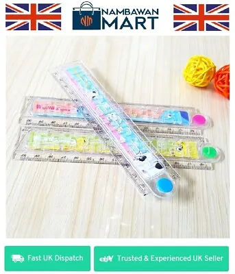 30cm FOLDING Stencil Ruler Forable School Kids Student Gifts Flux Craft STA2012 • £2.97