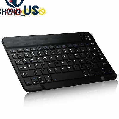 Rechargeable Wireless Bluetooth Keyboard For MAC IOS Android PC IPad Tablet Slim • $7.02