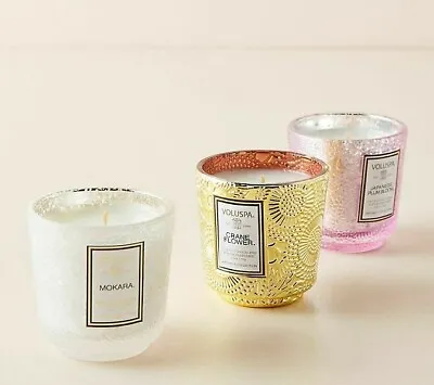 Voluspa Mini Pedestal Glass Candle W/Box 2.5 Oz Three Scents - YOU CHOOSE • $12.99