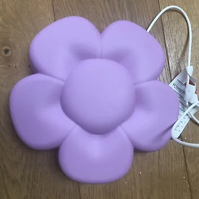 IKEA UPPLYST  Lilac Flower Daisy Shaped Wall Light Home Decor WORKING • £9.50