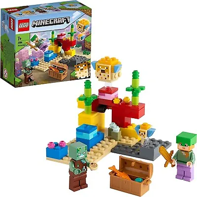 $16.79 • Buy LEGO Minecraft The Coral Reef 21164 Building Kit-Au
