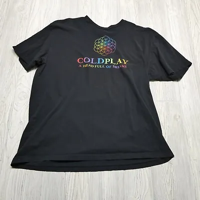 2017 COLDPLAY  Head Full Of Dreams  Concert Tour (2XL) T-Shirt CHRIS MARTIN • $47.71