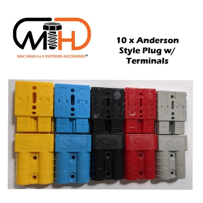 $25.95 • Buy Anderson Style Plug Connector 50AMP Caravan Trailer Solar 6AWG Combo Color 