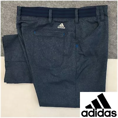 Adidas Mens Golf Pants Size 36x30 Blue Climate Chino Stretch Performance • $24.95