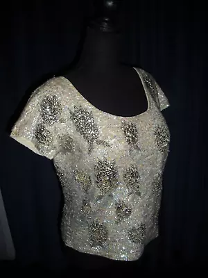 Marilyn Monroe Owned & Worn 50's Gold/Silver Sequin Top From Sydney Guilaroff • $1049.50