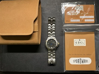 £479.99 • Buy Ebel Automatic Sportwave Watch In Original Box Stainless Steel 200m/660ft Swiss