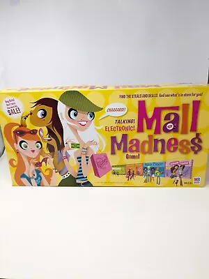 HTF MALL MADNESS Electronic Talking Board Game MB 2005 Tested WORKS 99% Complete • $29.99