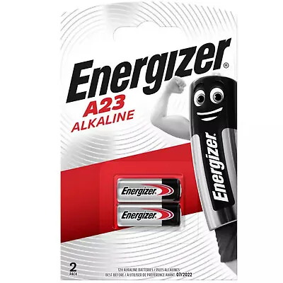 2 ENERGIZER A23 MN21 K23A LRV08 Alkaline Battery 12v • £3.49