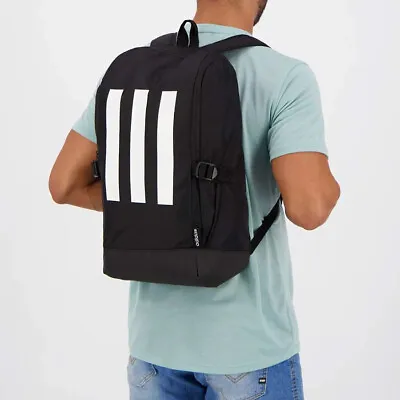 $67.80 • Buy Adidas Black Backpack Mens Kids Sports Gym Fitness Travel Bag Zip Laptop Carrier