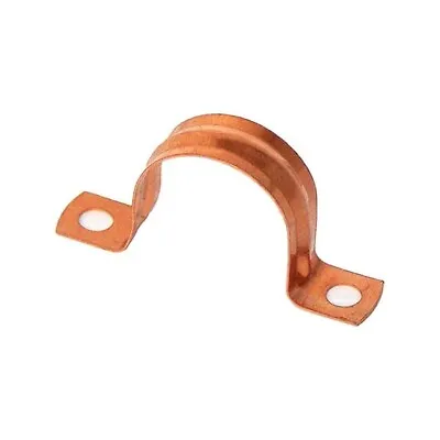 Pack Of 10 Saddle Band 10mm/ 3/8  Copper Pipe Plumbing DIY Clips Fixing Wall Bra • £3.75