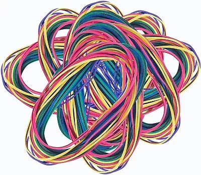 7  Multicolor Extra Large Rubber Bands - Assorted Mixed Color Rubber Bands Rub • $9.23